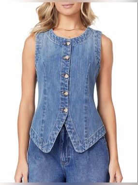 NWT Scotch & Soda The Denim Vest Size XL